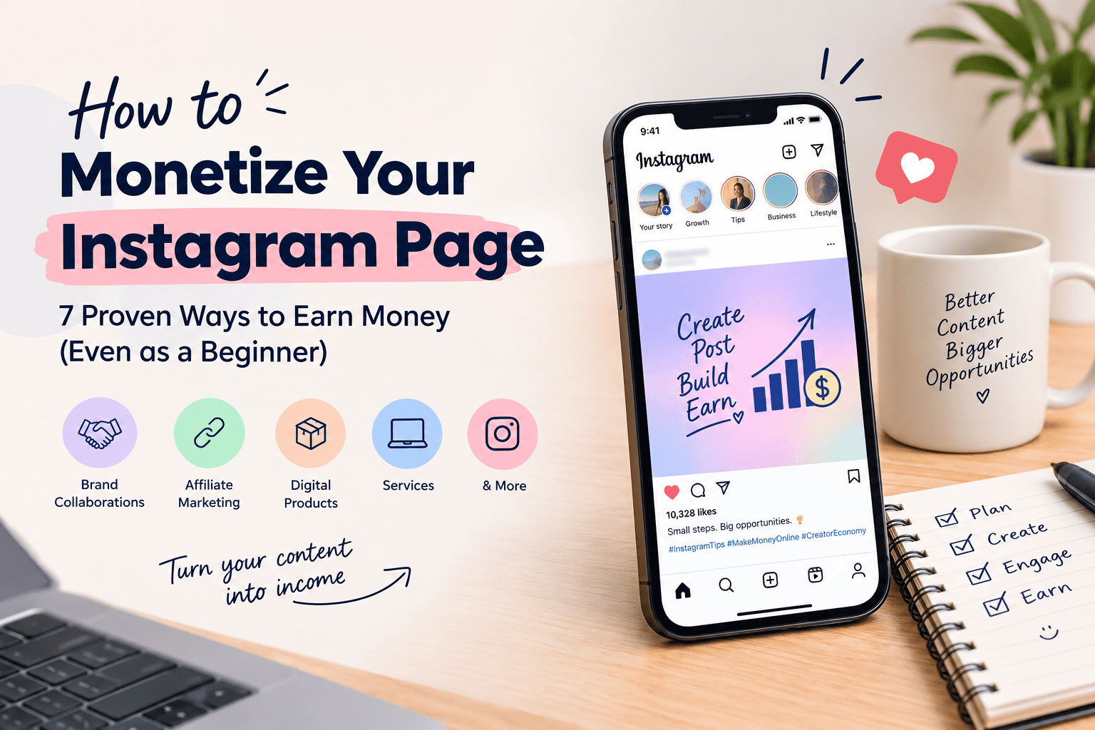 How to monetize an Instagram page with seven earning methods
