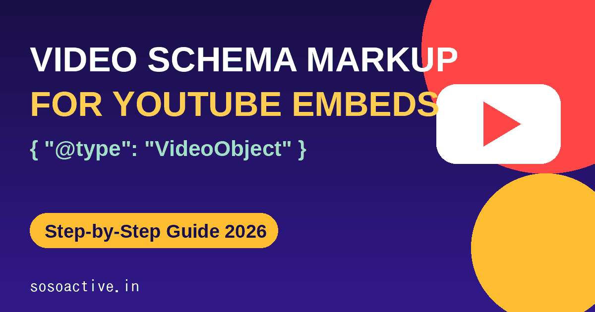 Video schema markup youtube embeds